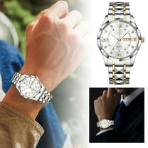 XZYYR Men's Nightlight Business Casual Quartz Watch With Steel Strap Mens Watch Digital Wrist Watch for Women Solar Digital Watch A11 Watch Mtg-b2000 Aw1236-03a Analog for Watch Pocket Altimeter 10