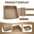 thumbnail image 6 of 8 Inch Square Non-Stick Baking Pan 8-Piece Set, Heavy Duty Oven Safe Up to 450°F Pan for Home & Small Catering Baking, 6 of 7