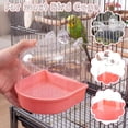 thumbnail image 6 of Hanging Bird Bath for Cage, 3 in 1 Multifunction Bird Bath/Bowl/House, Bird Cage Accessories Suitable for Small to Medium Birds, Like Lovebirds, Finches, Parakeets, Mannikin _ White, 6 of 6