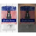 thumbnail image 2 of Patriotic USA Staffordshire Bull Terrier Blue Ceramic Night Light, 2 of 2