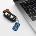 thumbnail image 6 of Naloa Hawaiian Style Print Keyfob with Split Key Ring and Print Labels, Key Labels Key Chain Tags, Luggage Tags, Car Key Chain Ring Keyfob Gift, 6 of 7
