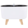 thumbnail image 3 of Miangastore 1Pcs Rectangular Self Watering Planter Pot with Simple Appearance Design for Home 11.6x7.7x5.5in, 3 of 9