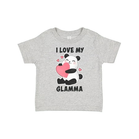 

Inktastic I Love My Glamma with Panda Illustration Gift Toddler Boy or Toddler Girl T-Shirt