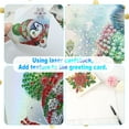 thumbnail image 7 of 6pcs Diamond Art Painting Kit Greeting Cards, Pretty Flowers 5D DIY Special Shape Diamond Greeting Card Creative Gifts, Christmas Thanksgiving Greeting Card Congratulation, 7 of 7