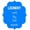 Light Blue, variant on Laundry Room Quote for Wall - "Wash Dry Fold Repeat" Vinyl Decal | Home Decor - 20"x15"