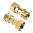thumbnail image 2 of M22 14mm Thread Pressure Washer Swivel Joint Kink Free Connector Hose Fitting, 2 of 10