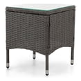 thumbnail image 2 of Muse & Lounge Co. Fields Outdoor Patio End Table in Gray PE Wicker / Rattan, 2 of 9