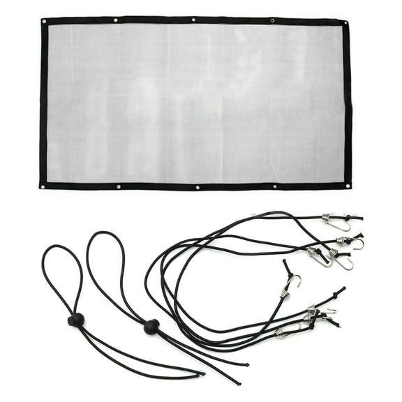 Pet Car Barrier Isolation Net 115X62CM Black, Easy Install for Cat & Dog Safety