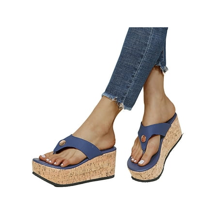 

Woobling Flip Flop Sandals for Women Comfortable Walking Sandals Shoes