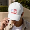 thumbnail image 4 of WULMLEO 911 Hat Never Forget 343 Hats 9/11 Memorial Embroidered Caps Men Women American Flag Patriotic Baseball Cap C One Size, 4 of 6
