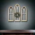 thumbnail image 3 of Ivory Point Cathedral Wood Window Collection - Set of 2 Medium Ivory Points + 1 Large Ivory Point  Rustic Cathedral, 3 of 7