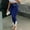 Dark Blue, variant on Black*Friday on Sale ChaoHeng Trousers Pants for Women Women's Trendy High-Waisted Fringe Hem Stretch Denim Jeans