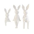 thumbnail image 3 of 3 uds estatuas de la familia de conejos figuritas figura de Animal escultura de para inauguración de la casa salpicadero de coche estanterías Blanco Macarena Estatuilla Escultura, 3 of 8