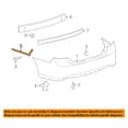 thumbnail image 3 of Fits 12-14 Camry Rear Bumper Cover Retainer Support Bracket Left Right SET PAIR, 3 of 5
