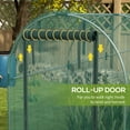 thumbnail image 5 of Outsunny 4' x 12' Plant Protection Tent Crop Cage with Zippered Door for Plants, Herbs, Fruits, Green, 5 of 9