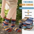 thumbnail image 4 of 8 Pairs Kids Toddlers Boys Girls Merino Wool Hiking Athletic Thermal Warm Winter Socks, 4 of 7