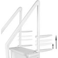 Aqua Select Above Ground AntiSlip Swimming Pool Steps with White Steps