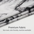 thumbnail image 6 of Black White Marble Shower Curtain Set, Abstract Modern Shower Curtain for Bathroom Decor, Luxury Standard Shower Curtain for Bathtub, Waterproof Washable Fabric Shower Curtain, 72 x 72, 6 of 6