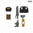 thumbnail image 4 of Mini figuras de acción de ladrillos, bloques de construcción del sargento psíquico Pyro, películas de anime, juguetes para niños, 4 of 5
