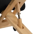 thumbnail image 7 of Scranton & Co Contemporary Fabric/Wood Mobile Ergonomic Kneeling Chair in Black, 7 of 7