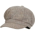 thumbnail image 7 of Women's Newsboy Hats Fall Wool Cabbie Beret Tweed Girls Paperboy Cap 1pcs, 7 of 7
