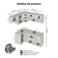 thumbnail image 3 of Cocina Integral Completa Modular Madesa Nice 325cm Gris, 3 of 10