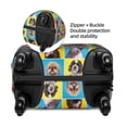 thumbnail image 4 of Easygdp Cute Dogs Collage Print Elastic and Washable Suitcase Protective Cover with Hidden Zipper Fits 18-32 inch Luggage -Large, 4 of 9