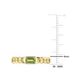 thumbnail image 4 of 1/3 Carat (ctw) Peridot Link Ring in 10K Yellow Gold, 4 of 4