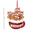 thumbnail image 3 of Gingerbread Christmas Ornament, Holiday Tree Decoration, Flat Festive Food Themed Accent for Tree Branches Wreaths, Lightweight Acrylic or Lightweight Board Accent for Flexible Display, 3 of 7