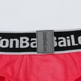 thumbnail image 4 of TANBOM Mens Sexy G String Thongs Soft Bulge Pouch Breathable Stretchy Underwear Red L, 4 of 9
