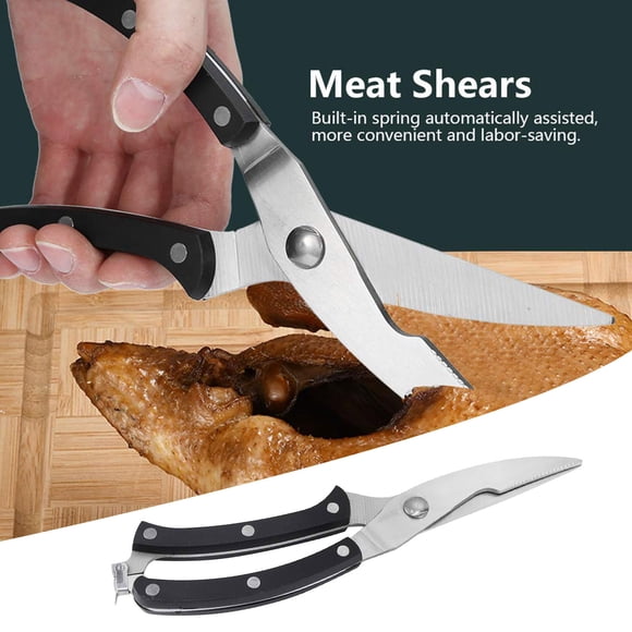 Fish Bone Scissors Proof Poultry Shears Ergonomic Stainless Steel For Kitchen Cooking For Family Members For And Rose And Pans Set Clear Cooking for Kitchen Home Necessities Kitchen Cute Kitchen Stuff