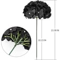 thumbnail image 4 of TETOU 10Pcs Silk Hydrangea Heads, Artificial Flowers Heads Fake Flower with Stems for Home Wedding Family Party Decoration - Black, 4 of 5