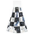 thumbnail image 7 of Yayeee Kitchen Hanging Hand Towels Set of 2 with Loop Bathroom Absorbent Tie Towel, Blue Cat Stars, 7 of 7