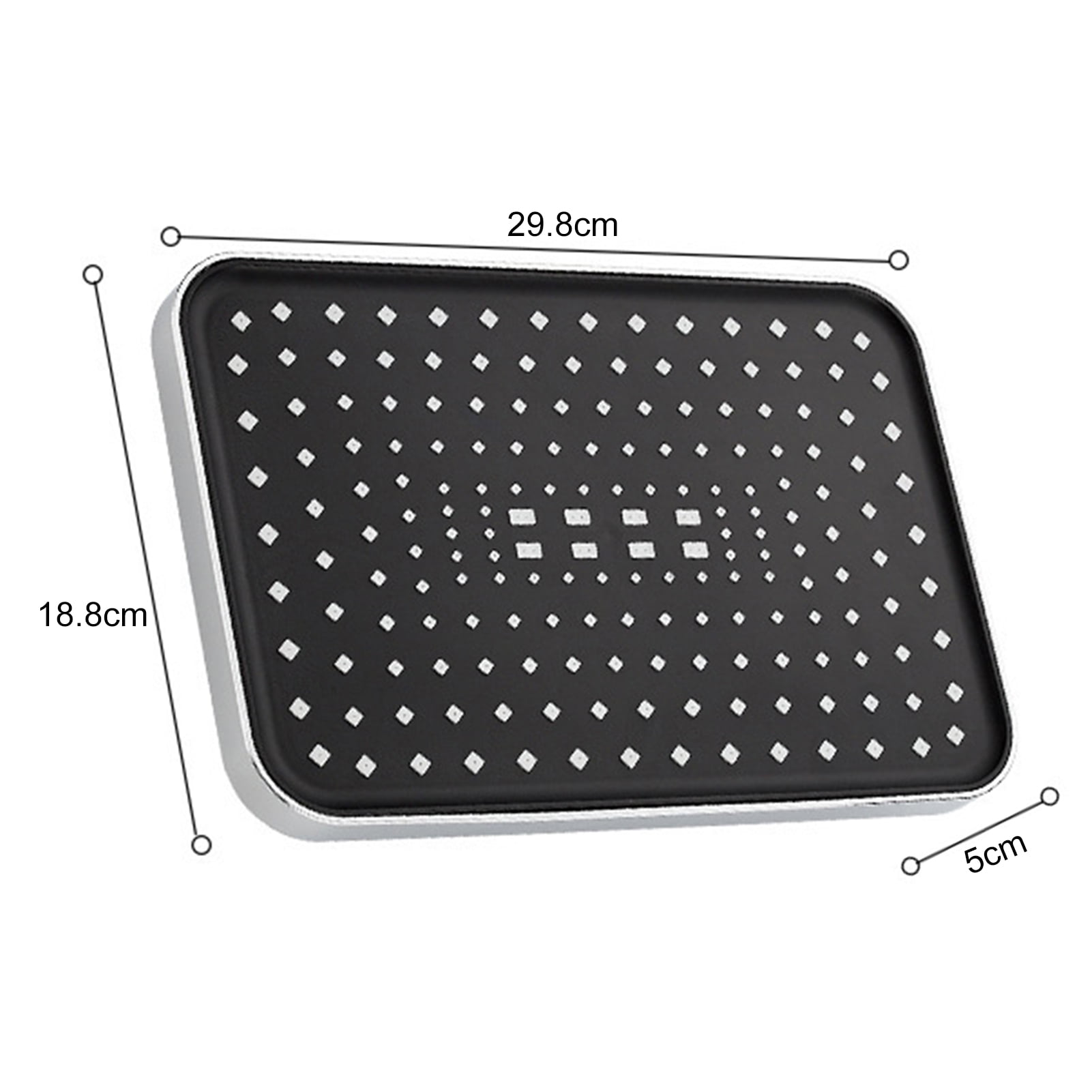 Pebbuoy Rain Shower Head High-Pressure Stainless Steel Rainfall Showerhead Large Waterfall Bathroom Square Showerhead for Shower Lovers