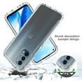 thumbnail image 6 of Mantto FOR OnePlus Nord N200 5G Case, 360 Full Body Cover Clear Bumper Protection Case - Shock Proof edges Hybrid Silicone Rubber TPU Bumper Gradient Phone Case for OnePlus Nord N200 5G - Clear, 6 of 7