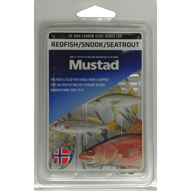 Mustad Pro Pack Redfish / Snook / Sea Trout Hooks Assorted Sizes