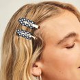 thumbnail image 5 of No Bend Hair Clips 4Pcs Creaseless Hair Clips for Hair Styling Black & White Spots Alligator Hair Clips for Women Girls Snap Hair Clips, 5 of 5