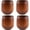 Brown:4 Pieces: Capacity/240Ml, variant on Wekvgz Whiskey Wood Tumblers Reusable Versatile Wood Old Fashioned Glass Sturdy Wood Drinking Glass Exquisite Wood Whiskey Glasses for Men Drinking