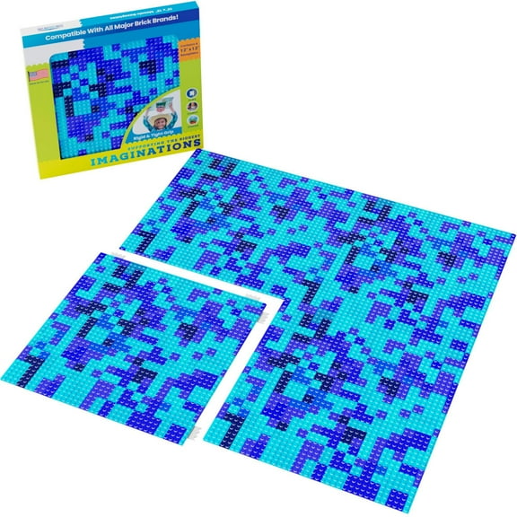 Dark Blue Mosaic Baseplate (4Pack)