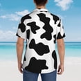 thumbnail image 6 of Haiem Milk Cow Printed Hawaiian Shirt for Men - Men’s Casual Beach Summer Shirts - Stretch Fabric with Modern Fit-Medium, 6 of 9