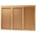 thumbnail image 4 of Aarco Products WBC3660RC Enclosed Bulletin Board with Walnut Frame and Crown Molding, 4 of 5