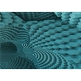 thumbnail image 1 of Ahgly Company Tapis d'Intérieur Lavables en Machine Rectangle Transitionnel Vert Turquoise Foncé, 5' x 7', 1 of 7