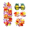 FAVOLOOK Garland Set Wreath Pineapple Sunglasses Summer Hawaiian Party Supplies Hair Clip