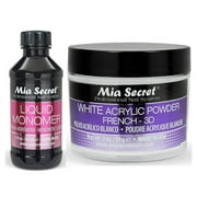 Mia Secret Liquid Monomer 4 oz and White Powder 2 oz