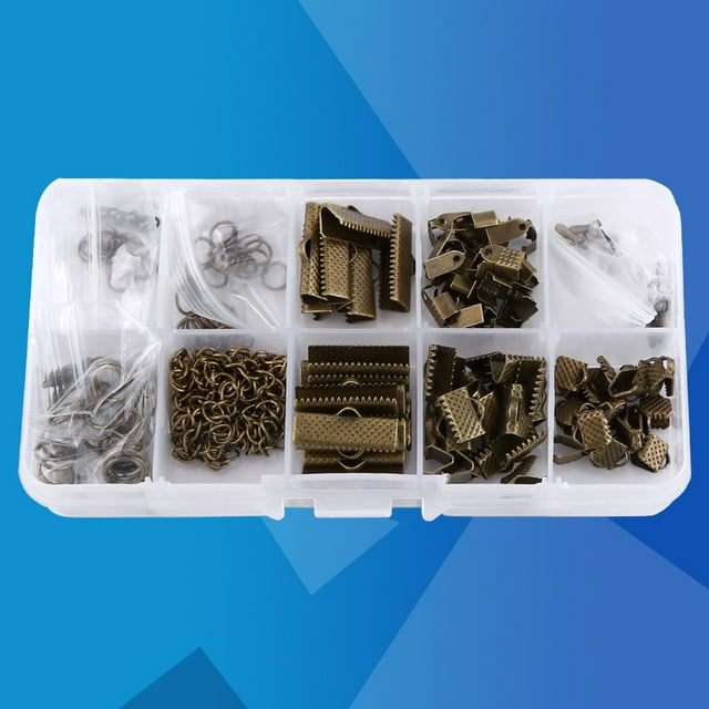 Well Packed Fine Workmanship Findings, Jewelry Findings, Ribbon Crimps Extender Chain For Lobster Clasp Drop End Pieces Rings Necklace Crimp Ends