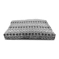 thumbnail image 3 of Modern Pet House, Geometric Design with Modern Hippie Zig Zags Triangles Squares Print, Outdoor & Indoor Portable Dog Kennel with Pillow and Cover, 5 Sizes, Black and White, by Ambesonne, 3 of 4