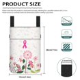 thumbnail image 7 of COEQINE Breast Cancer Crutch Bag Pink Ribbons Underarm Crutches Attachment Hanging Pouch Compartments Adjustable Crutch Organizer Pouch Crutch Storage Case for Women Girls, 7 of 7