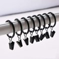 thumbnail image 1 of Paquete de 30 clips para cortinasClips para cortinas con anillos de 35 mm de diámetro para uso múltiple - Negro, 1 of 5