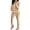 Khaki color, variant on Women's 2 Piece Tracksuit Set Sexy Cold Shoulder Full Zip Jacket and Split Hem Jogger Pants Outfits S-2XL