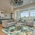 thumbnail image 2 of Linon Home Decor Trio Area Rug Collection, Navy and Multicolor, 8' x 10', 2 of 10